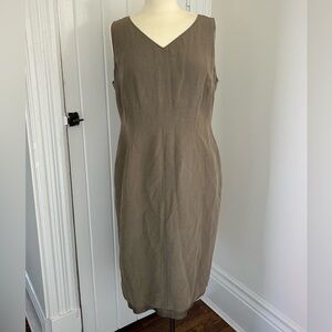 Vintage Silk Linen Blend Dress